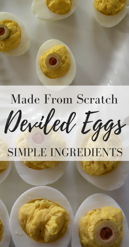 Deviled eggs made from scratch