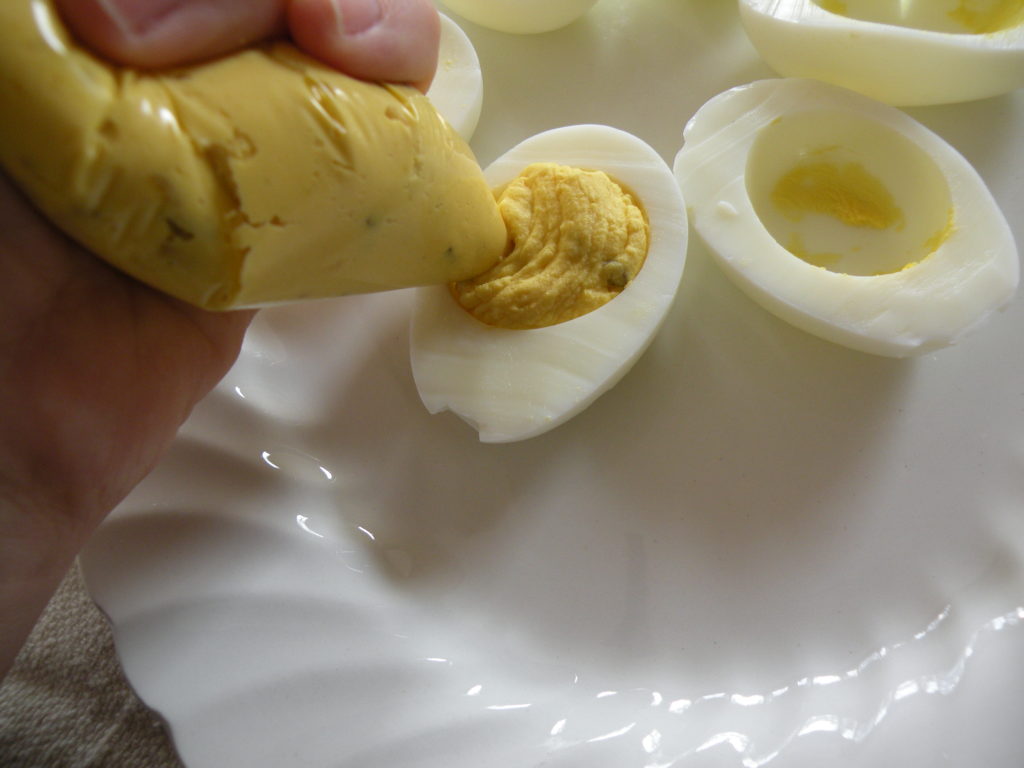 stuffed eggs deviled eggs easy side dish for a crowd potluck last minute recipe made from scratch