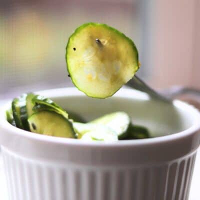 Simple asian cucumber salad