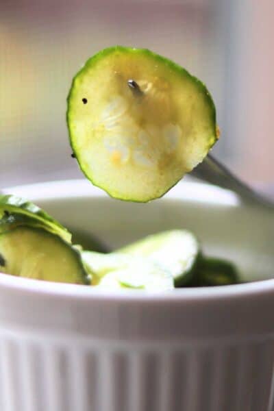 Simple asian cucumber salad