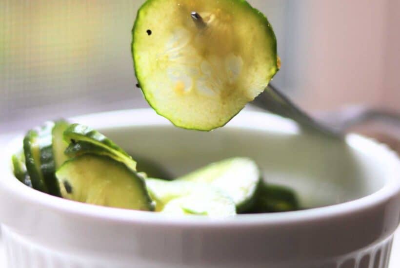 Simple asian cucumber salad